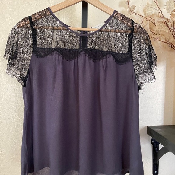 Elodie Tops - Elodie‎ Lace Short Sleeve Top